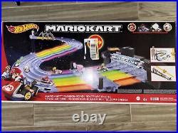 Car Track Set Hot Wheels Gxx Mario Kart Rainbow Road Track King Boo Exclusive Lights Sounds