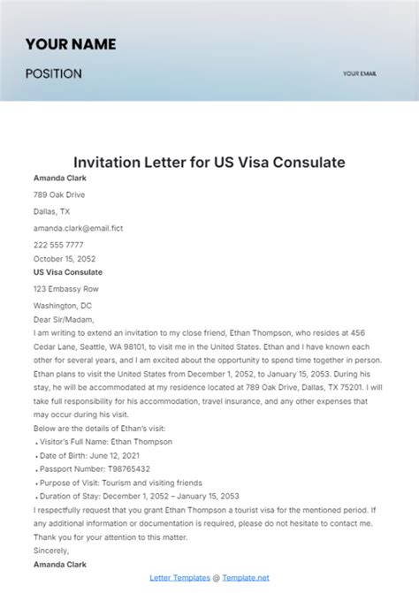 invitation letter format  australia visa  countries