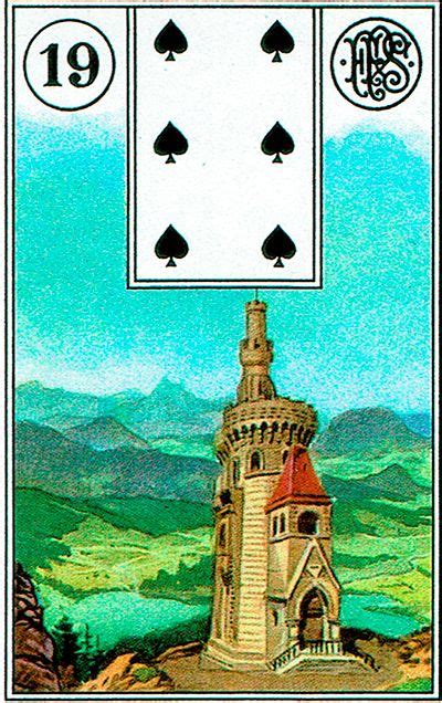 Significado De La Torre Del Tarot Lenormand Lenormand Tarot Baraja