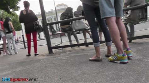 Tan Nylons Upskirt On The Public Bus Porn Videos