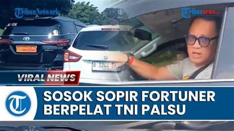 Sosok PWGA Sopir Fortuner Pelat Dinas TNI Palsu Yang Sempat Ngaku Adik