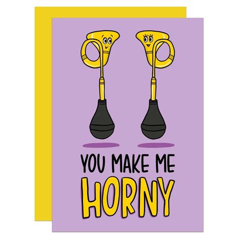 Horny Card A Cheeky Valentines Day Card