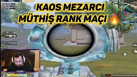 KAOS MEZARCI FATİH LİGİNDE FULL RUSH RANK MAÇI Kaos Mezarcı pubg