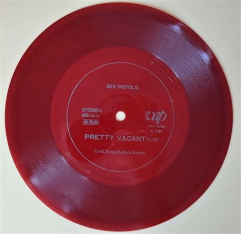 Sex Pistols Pretty Vacant Red Rare Early Flexi Disc Catawiki