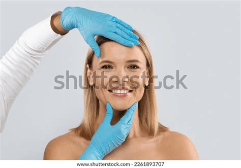 Smiling Middle Aged Beautiful Blonde Woman Stock Photo Shutterstock
