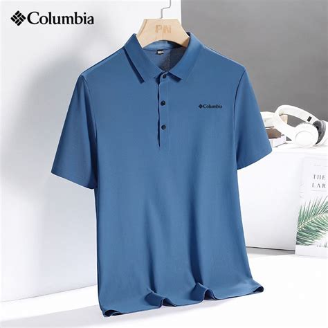 Поло Columbia, размер 50, цвет серо-синий, 80% - купить по выгодной ...