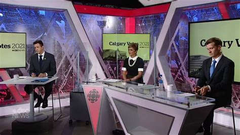 3 Top Polling Mayoral Candidates Debate Calgarys Biggest Issues Cbc News