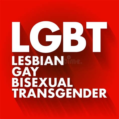 Lgbt Lesbian Gay Bisexual Transgender Acronym Concept Background Stock Illustration