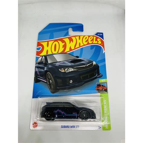 SUBARU HOT WHEELS HOTWHEELS 風火輪斯巴魯 WRX STI 黑色 HW 掀背車批量 D 202 蝦皮購物
