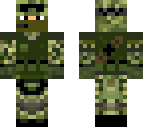 Minecraft Military Skin Template