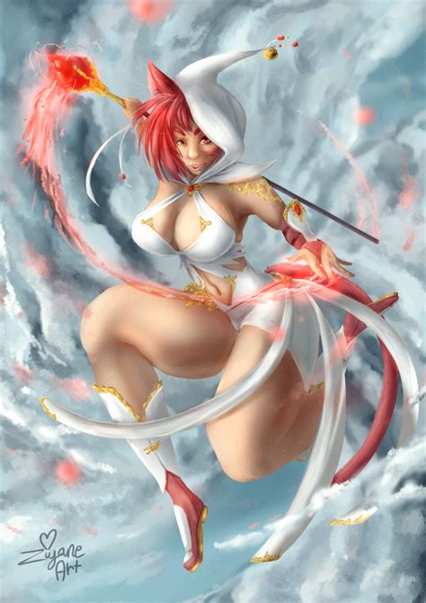 White Mage Art Trade By Ziyane Hentai Foundry