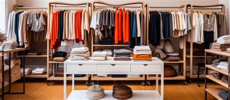 Stylish clothing displayed in a boutique | AI-generated image