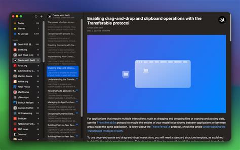 powerful  intuitive macos desktop rss reader  helps  manage