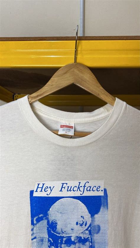 SUPREME HEY FUCK FACE Men S Fashion Tops Sets Tshirts Polo Shirts On Carousell