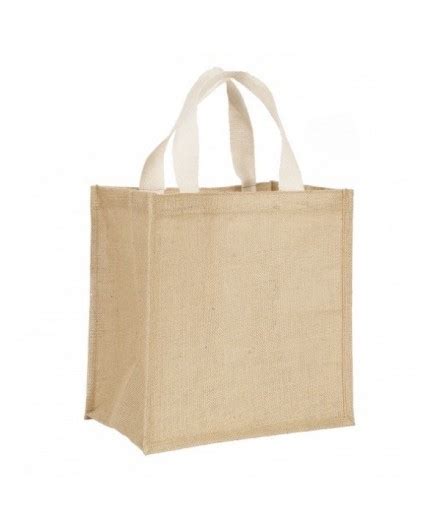 Séquoia Factory I Sac cabas toile de jute 30x30 19 anses coton