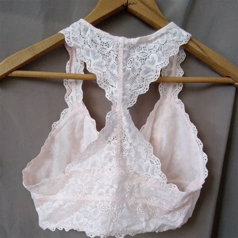 Felina Intimates Sleepwear Felina Lingerie Light Pink Lace Floral Bralette M Poshmark