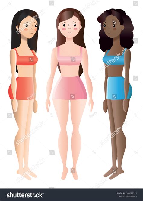 Sexy Cartoon Pinup Girls Lingerie Stok Vekt R Telifsiz