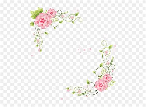 Border Design Pastel Floral Border Png Free Transparent Png Clipart
