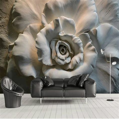 Rose 3d Wallpaper In 2020 3d Wallpaper Mural 3d Wallpaper For Walls Flower Mural