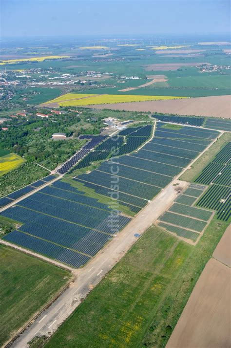 K Then Aus Der Vogelperspektive Solarpark Auf Dem Flugplatz K Then