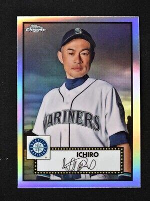 2021 Chrome Platinum Anniversary Base Refractor 492 Ichiro Seattle