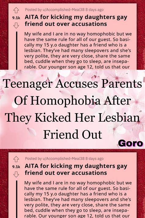 Teenager Accuses Parents Of Homophobia After They Kicked Her Lesbian Friend Out Artofit