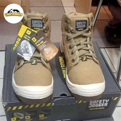 Promo Sepatu Safety Jogger Safety Shoes Jogger Desert S P Brown