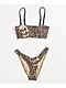 Lurking Class By Sketchy Tank Leopard Bandeau Bikini Top Zumiez