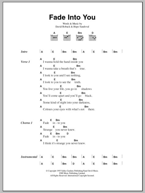how to play mazzy star fade into you on guitar