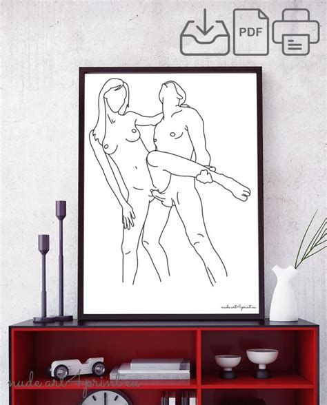 Hi Nude Line Art Prints For Sexy Bedroom Interior Decoration Or Lover Gifts Erotic Posters