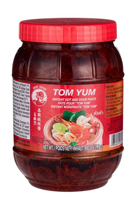 Cock Brand Inst Hot Sour Paste Tom Yum 12x900g CT Food