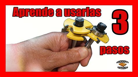 As Se Ajustan Las Fresas O Router Bits Para Machihembrar Madera Youtube