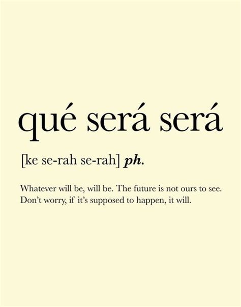 Que sera sera quotes - techvvti