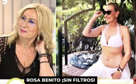 Rosa Benito sigue los pasos de Belén Esteban y las Campos este es su posado más hot en bikini