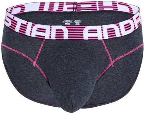 Andrew Christian Almost Naked Cotton Slip Charcoal Grijs Maat S Heren Ondergoed Bol