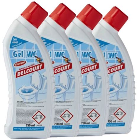 Gel WC Détartrant 750ml X4