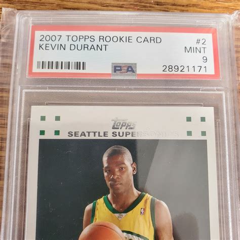 Topps Th Anniversary Kevin Durant Rc Rookie Card Mint Psa