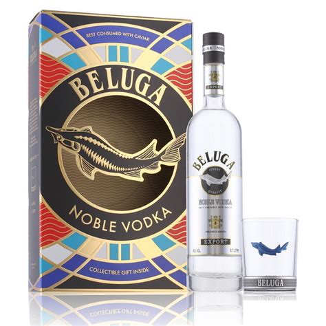 Beluga Noble Vodka 40 Vol 0 7l In Geschenkbox Mit Glas 34 99