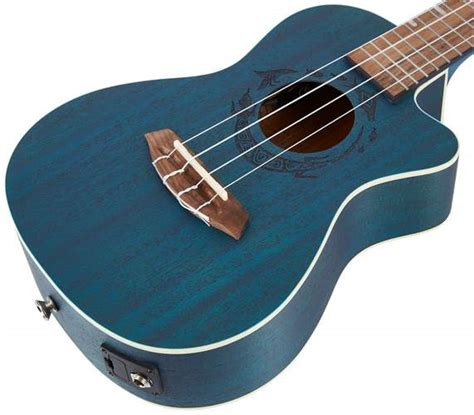 FLIGHT DUC 380 CEQ Topaz Satin Color Elektroakustische Ukulele Kytary De