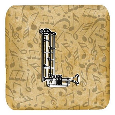 Letter L Musical Instrument Alphabet Foam Coasters- Set Of 4 - Walmart.com