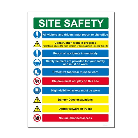 Tips For Construction Safety Health And Safety Poster,, 51% OFF