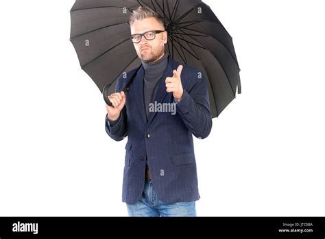 Man Under Umbrella Hi Res Stock Photography And Images Alamy