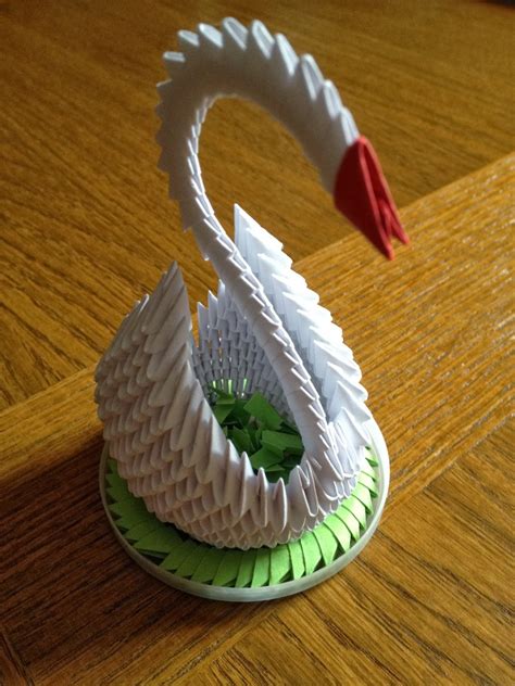 1001 loisirs: Cygne en origami modulaire