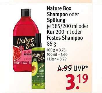 Nature Box Shampoo Oder Sp Lung Oder Kur Festes Shampoo Angebot Bei