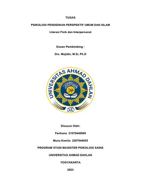 tugas literasi fisik  interpersonal ferihana muna