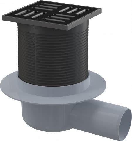 Подов сифон Alcaplast, черен 07169366 на топ цена — Home Max | ex Baumax
