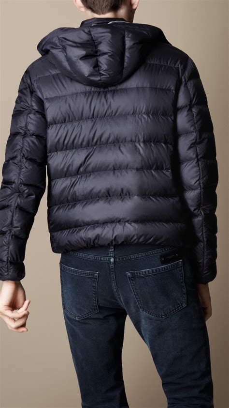 Lyst Burberry Downfilled Puffer Jacket In Blue For Men