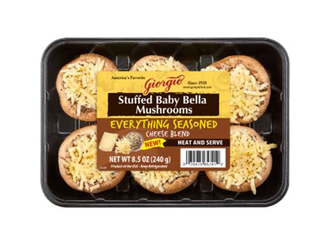 Giorgio Everything Seasoned Cheese Blend Stuffed Baby Bella Mushrooms