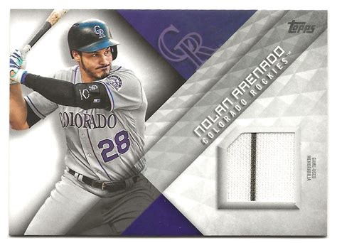 2018 Topps MLM NA Nolan Arenado Relic Rockies EBay