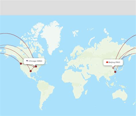 All Flight Routes From Beijing To Chicago Pkx To Ord Flight Routes